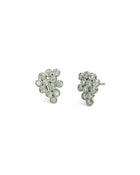 Water Bubbles Diamond Cluster Stud Earrings Earstuds Pruden and Smith   