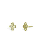 9ct Gold and Diamond Stud Earrings (Small) Earring Pruden and Smith 9ct Yellow Gold  