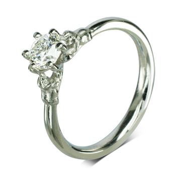 Elephant Motif Diamond Engagement Ring Ring Pruden and Smith   