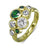 Emerald Diamond Gold Bubbles Cluster Ring by Pruden and Smith | EmeraldDiamondGoldBubblesClusterRing.jpg