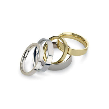 Flat Wedding Rings Ring Pruden and Smith   