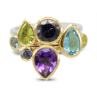 Gold Amethyst Topaz Stacking Ring Ring Pruden and Smith   