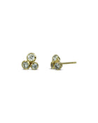 Gold Diamond Trefoil Stud Earrings (0.5ct) Earring Pruden and Smith 9ct Yellow Gold  