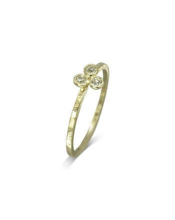 Trefoil 9ct Gold Diamond Ring Ring Pruden and Smith   