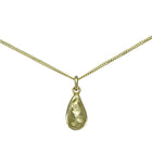 Gold Hammered Teardrop Pendant by Pruden and Smith | GoldHammeredTeardropPendant.jpg