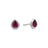 Gold Ruby Pear Shaped Earstuds by Pruden and Smith | GoldRubyPearShapedEarstudsplatinum2.jpg