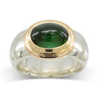 Tourmaline Cabochon Dress Ring by Pruden and Smith | Green-tourmaline-dress-ring-2-2.jpg