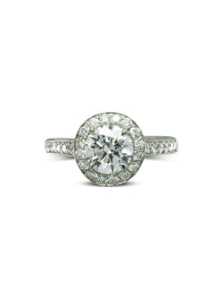 Heart Diamond Cluster Engagement Ring (With Set Diamonds) Ring Pruden and Smith   