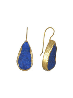 Lapis Lazuli Teardrop Earrings Earring Pruden and Smith   