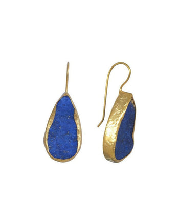 Lapis Lazuli Teardrop Earrings Earring Pruden and Smith   
