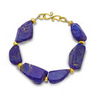 Lapis Lazuli and 9ct Gold Nugget Bracelet Bracelet Pruden and Smith   