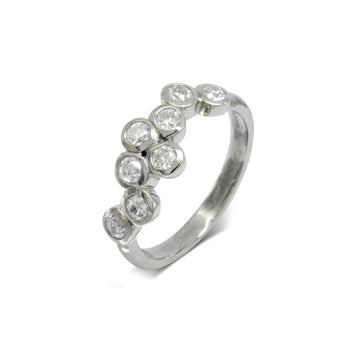 Water Bubbles Diamond Eternity Ring (Large) Ring Pruden and Smith Platinum  