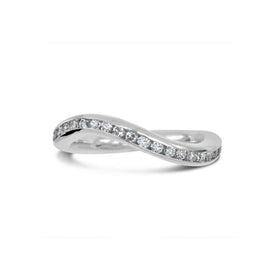 Spiky Platinum Shaped Eternity Ring Ring Pruden and Smith   