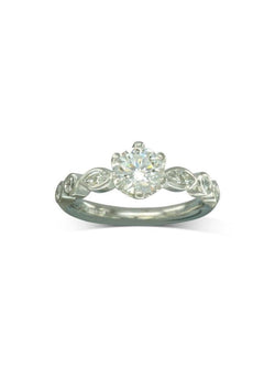 Marquise Diamond Shaped Wedding Ring Ring Pruden and Smith   
