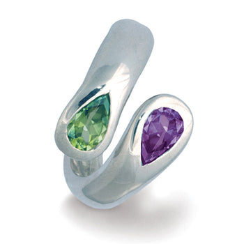 Moi et Toi Peridot and Amethyst Ring Ring Pruden and Smith   
