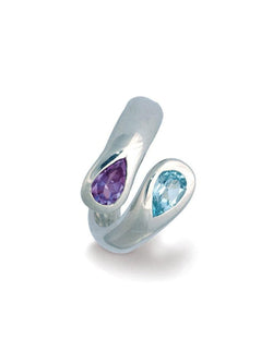 Moi et Toi Amethyst and Blue Topaz Ring Ring Pruden and Smith   