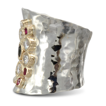 Bespoke Giant Cuff Unusual Ring Ring Pruden and Smith   