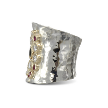 Bespoke Giant Cuff Unusual Ring Ring Pruden and Smith   