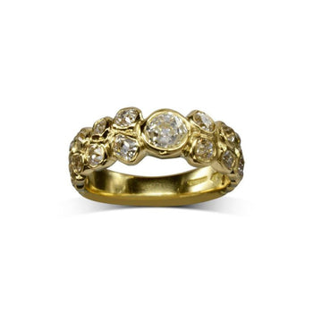 Old Cut Diamond Eternity Ring Ring Pruden and Smith   