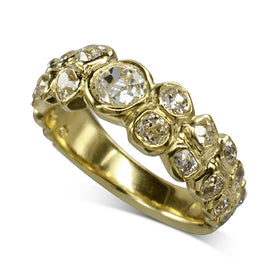 Old Cut Diamond Eternity Ring Ring Pruden and Smith   