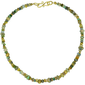 Opal and Gold Nugget Necklace Necklace Pruden and Smith   