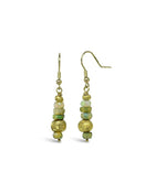 Nugget Opal and Gold Dangly Earrings Earring Pruden and Smith   