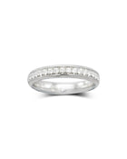 Pavé Diamond Platinum Eternity Ring Ring Pruden and Smith   