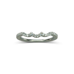 Castle Set Diamond Shaped Ring Ring Pruden and Smith   