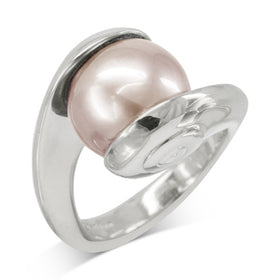 Suspended Pink Pearl Ring Ring Pruden and Smith   
