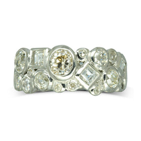 Bubbles Multi Shape Diamond Eternity Ring Ring Pruden and Smith   