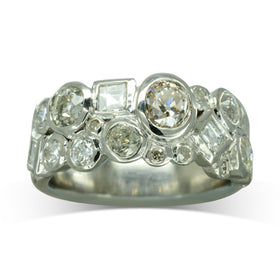 Bubbles Multi Shape Diamond Eternity Ring Ring Pruden and Smith   