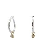 Rough Diamond Hoop Earrings Earring Pruden and Smith   