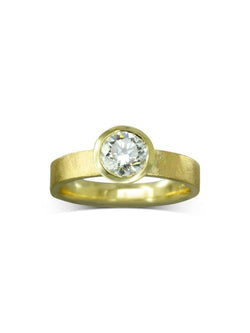 Rough Hammered Diamond Engagement Ring Ring Pruden and Smith   