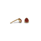18ct Rough Ruby Ear Studs by Pruden and Smith | RoughRubyEarStuds.jpg