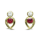 Ruby Diamond Spiky Earstuds by Pruden and Smith | Ruby-Diamond-Spiky-Earstuds.jpg