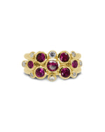 Ruby Stacking Rings Ring Pruden and Smith Platinum  