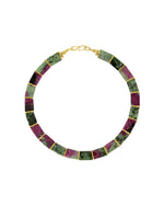 Ruby Zoisite Collar Necklace Necklace Pruden and Smith   