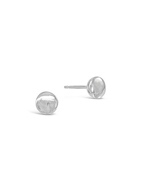 Pebble Silver Stud Earrings Earring Pruden and Smith   