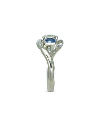 Spiky Sapphire and Diamond Trilogy Ring Ring Pruden and Smith   