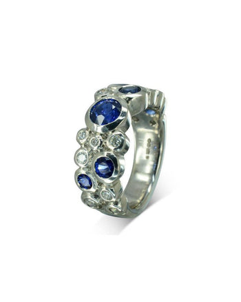 Water Bubbles Diamond and Sapphire Eternity Ring Ring Pruden and Smith   