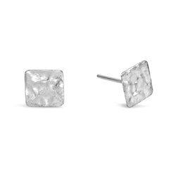 Silver Marwar Square or Round Earstuds by Pruden and Smith | SilverMarwarSquareEarstuds.jpg