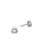 Pebble Silver Stud Earrings Earring Pruden and Smith   