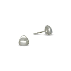 Pebble 9ct Gold Stud Earrings Earring Pruden and Smith Trillion 9ct White Gold 