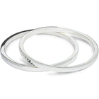 Square Section Solid Silver Bangle (4mm Polished) Bangle Pruden and Smith   