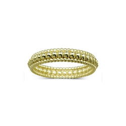 Beaded Three Row Yellow Gold Ring Ring Pruden and Smith 18ct Yellow Gold  