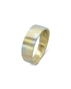 Patchwork Three Colour Wedding Band Ring Pruden and Smith   
