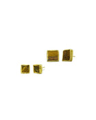 Tiger's Eye Square Stud Earrings Earring Pruden and Smith   