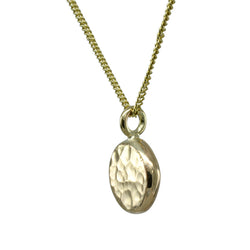 Tiny Hammered Gold Coin Pendant by Pruden and Smith | Tiny-Hammered-Gold-Disc-Pendant.jpg