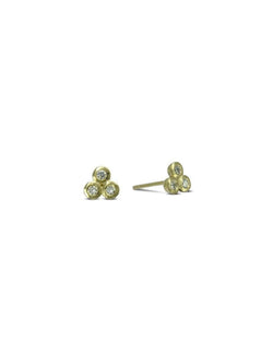 Trefoil 9ct Yellow Gold Stud Earrings (Dainty) Earring Pruden and Smith   