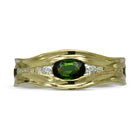 Unusual Diamond Tourmaline Trap Dress Ring Ring Pruden and Smith   